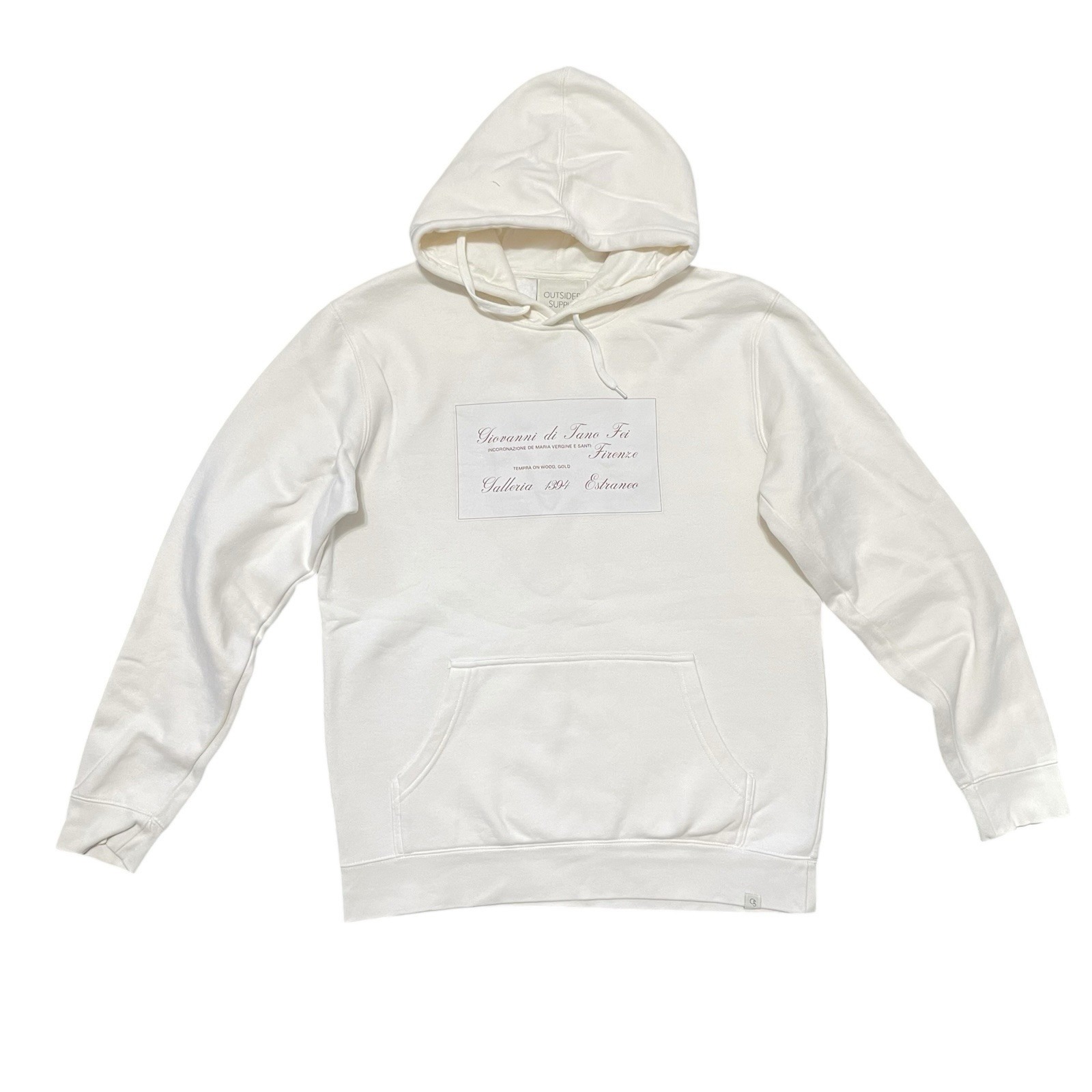 Outsider Supply Coronation Organic Heavyweight Hoodie Art Ivory Size M $180 — image 3 of 8